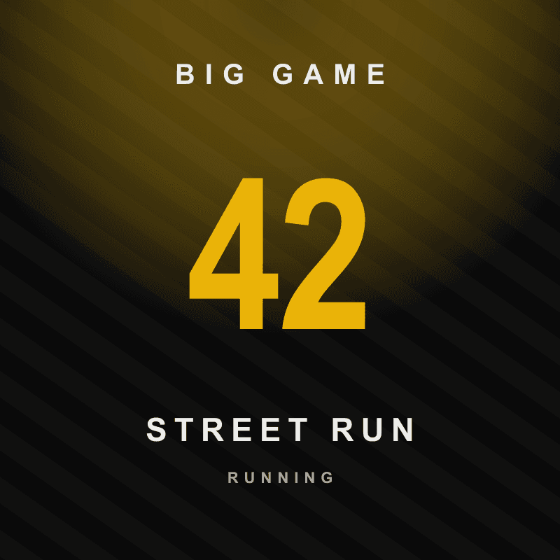 Street Run — Big Game Sports Apparel